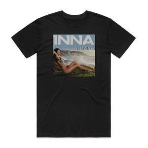 Inna Amazing 1 Album Cover T-Shirt Black Inna Amazing 1 Album Cover T-Shirt Black