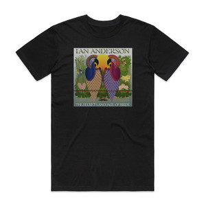 Ian Anderson The Secret Language Of Birds Album Cover T-Shirt Black Ian Anderson The Secret Language Of Birds Album Cover T-Shirt Black