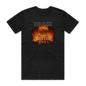 Iced Earth Dantes Inferno 2011 Album Cover T-Shirt Black Iced Earth Dantes Inferno 2011 Album Cover T-Shirt Black