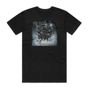 Iced Earth Night Of The Stormrider Album Cover T-Shirt Black Iced Earth Night Of The Stormrider Album Cover T-Shirt Black