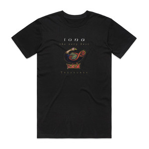 Iona Treasures The Very Best Album Cover T-Shirt Black