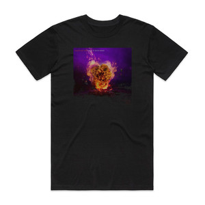 Illenium Hearts On Fire Lucas Steve Remix Album Cover T-Shirt Black Illenium Hearts On Fire Lucas Steve Remix Album Cover T-Shirt Black