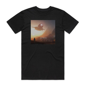Jonn Serrie The Sentinel Album Cover T-Shirt Black Jonn Serrie The Sentinel Album Cover T-Shirt Black