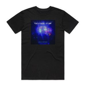 Jonn Serrie Thousand Star Album Cover T-Shirt Black Jonn Serrie Thousand Star Album Cover T-Shirt Black