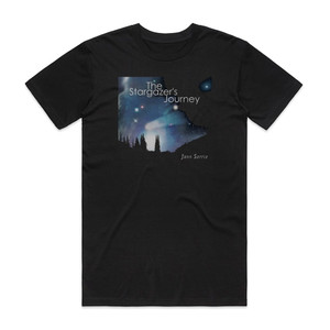 Jonn Serrie The Stargazers Journey Album Cover T-Shirt Black Jonn Serrie The Stargazers Journey Album Cover T-Shirt Black