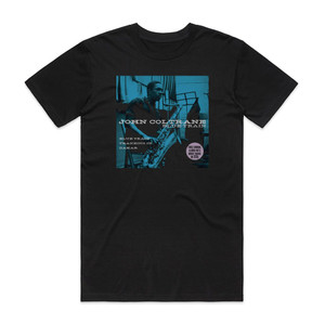 John Coltrane Blue Train 3 Album Cover T-Shirt Black John Coltrane Blue Train 3 Album Cover T-Shirt Black