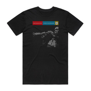 John Coltrane Impressions Album Cover T-Shirt Black John Coltrane Impressions Album Cover T-Shirt Black