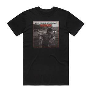 John Mellencamp Scarecrow 1 Album Cover T-Shirt Black John Mellencamp Scarecrow 1 Album Cover T-Shirt Black