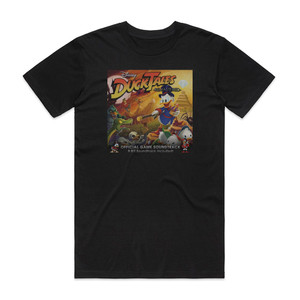 Jake Kaufman Ducktales Remastered Official Game Soundtrack Album Cover T-Shirt Black