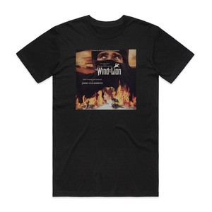 Jerry Goldsmith The Wind And The Lion Album Cover T-Shirt Black Jerry Goldsmith The Wind And The Lion Album Cover T-Shirt Black