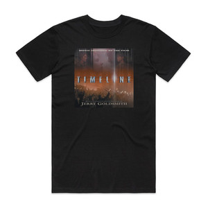 Jerry Goldsmith Timeline Album Cover T-Shirt Black Jerry Goldsmith Timeline Album Cover T-Shirt Black
