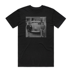 John Prine For Better Or Worse Album Cover T-Shirt Black John Prine For Better Or Worse Album Cover T-Shirt Black