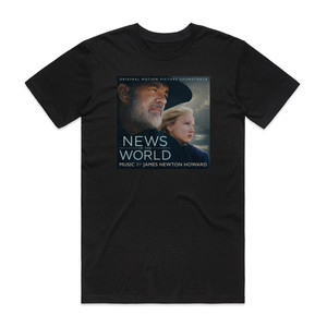 James Newton Howard News Of The World Album Cover T-Shirt Black James Newton Howard News Of The World Album Cover T-Shirt Black