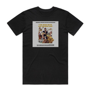 John Barry The Man With The Golden Gun Album Cover T-Shirt Black John Barry The Man With The Golden Gun Album Cover T-Shirt Black