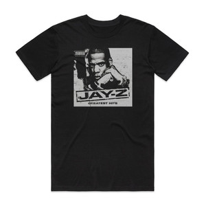 Jay-Z Greatest Hits Album Cover T-Shirt Black Jay-Z Greatest Hits Album Cover T-Shirt Black