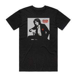 Julien Clerc Mon Ge Et Lheure Quil Est Album Cover T-Shirt Black Julien Clerc Mon Ge Et Lheure Quil Est Album Cover T-Shirt Black