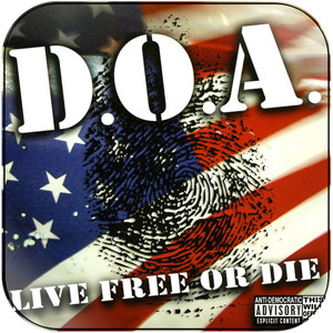 DOA Live Free Or Die Album Cover Sticker DOA Live Free Or Die Album Cover Sticker