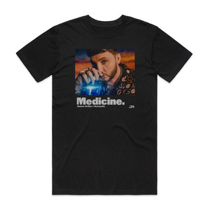 James Arthur Medicine Acoustic Album Cover T-Shirt Black James Arthur Medicine Acoustic Album Cover T-Shirt Black