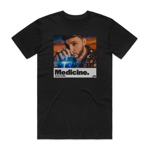 James Arthur Medicine Album Cover T-Shirt Black James Arthur Medicine Album Cover T-Shirt Black