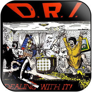 DRI Dealing With It Album Cover Sticker DRI Dealing With It Album Cover Sticker