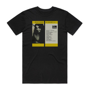 Joan Baez Joan Baez In Concert Part 2 Album Cover T-Shirt Black Joan Baez Joan Baez In Concert Part 2 Album Cover T-Shirt Black