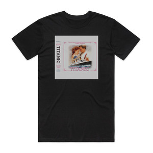 James Horner Titanic Music From The Motion Picture Album Cover T-Shirt Black James Horner Titanic Music From The Motion Picture Album Cover T-Shirt Black