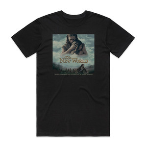 James Horner The New World Album Cover T-Shirt Black James Horner The New World Album Cover T-Shirt Black