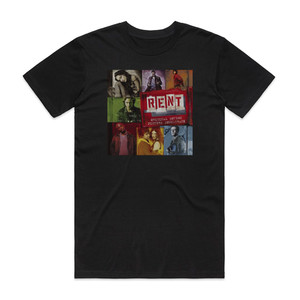 Jonathan Larson Rent 1996 Original Broadway Cast Album Cover T-Shirt Black Jonathan Larson Rent 1996 Original Broadway Cast Album Cover T-Shirt Black