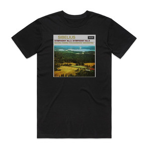 Jean Sibelius Symphony No 3 Symphony No 6 Album Cover T-Shirt Black Jean Sibelius Symphony No 3 Symphony No 6 Album Cover T-Shirt Black