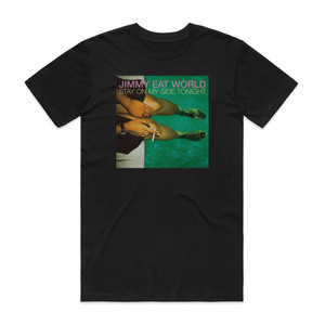 Jimmy Eat World Stay On My Side Tonight Album Cover T-Shirt Black Jimmy Eat World Stay On My Side Tonight Album Cover T-Shirt Black