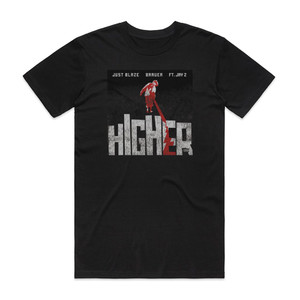 Just Blaze Higher 1 Album Cover T-Shirt Black Just Blaze Higher 1 Album Cover T-Shirt Black