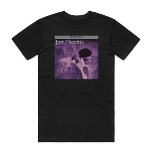 Jimi Hendrix Live At Woodstock Album Cover T-Shirt Black Jimi Hendrix Live At Woodstock Album Cover T-Shirt Black