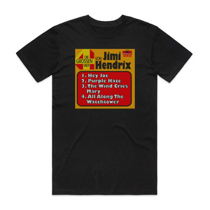 Jimi Hendrix Die Grossen Vier Album Cover T-Shirt Black Jimi Hendrix Die Grossen Vier Album Cover T-Shirt Black