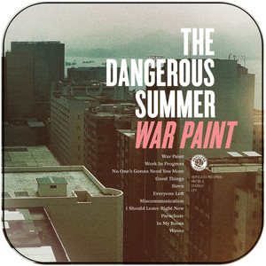 The Dangerous Summer War Paint Album Cover Sticker The Dangerous Summer War Paint Album Cover Sticker