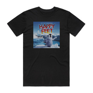 John Powell Happy Feet Album Cover T-Shirt Black John Powell Happy Feet Album Cover T-Shirt Black