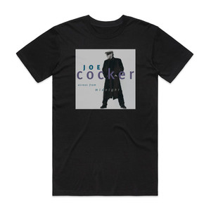 Joe Cocker Across From Midnight Album Cover T-Shirt Black Joe Cocker Across From Midnight Album Cover T-Shirt Black