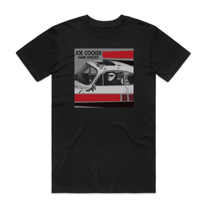 Joe Cocker Hard Knocks Album Cover T-Shirt Black Joe Cocker Hard Knocks Album Cover T-Shirt Black