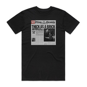 Jethro Tull Thick As A Brick 5 Album Cover T-Shirt Black Jethro Tull Thick As A Brick 5 Album Cover T-Shirt Black