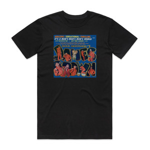 James Brown Its A Mans Mans Mans World Album Cover T-Shirt Black James Brown Its A Mans Mans Mans World Album Cover T-Shirt Black
