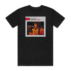 James Brown Playlist The Very Best Of James Brown Album Cover T-Shirt Black James Brown Playlist The Very Best Of James Brown Album Cover T-Shirt Black