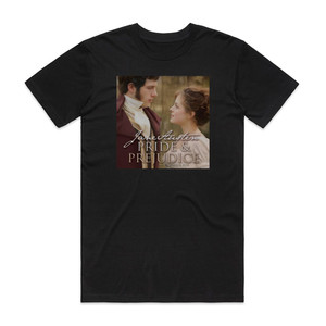 Jane Austen Pride And Prejudice Album Cover T-Shirt Black