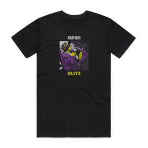 KMFDM Blitz Album Cover T-Shirt Black KMFDM Blitz Album Cover T-Shirt Black
