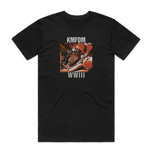 KMFDM Wwiii Album Cover T-Shirt Black KMFDM Wwiii Album Cover T-Shirt Black