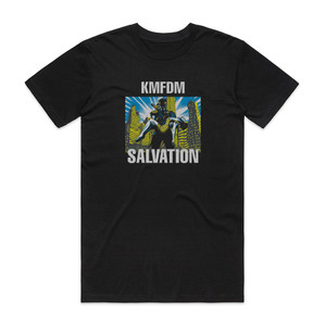KMFDM Salvation Album Cover T-Shirt Black KMFDM Salvation Album Cover T-Shirt Black
