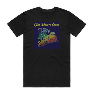 KC and The Sunshine Band Get Down Live Album Cover T-Shirt Black