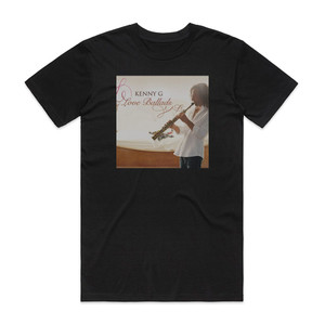Kenny G Love Ballads Album Cover T-Shirt Black Kenny G Love Ballads Album Cover T-Shirt Black