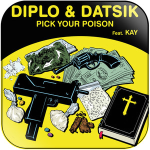 Datsik Pick Your Poison Album Cover Sticker Datsik Pick Your Poison Album Cover Sticker