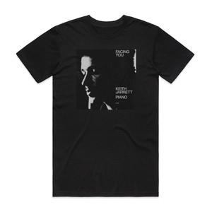 Keith Jarrett Facing You Album Cover T-Shirt Black Keith Jarrett Facing You Album Cover T-Shirt Black