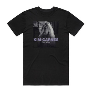 Kim Carnes Essential Album Cover T-Shirt Black Kim Carnes Essential Album Cover T-Shirt Black