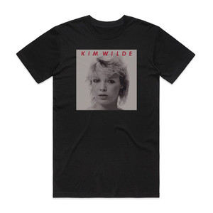Kim Wilde Kids In America Album Cover T-Shirt Black
